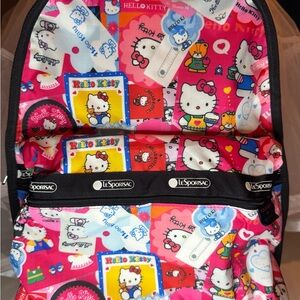Hello Kitty Pink Red Fun Patterned Backpack